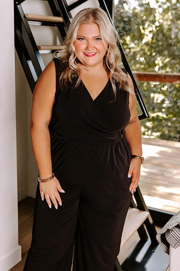 Impressions Cocktail Social Jumpsuit Curves