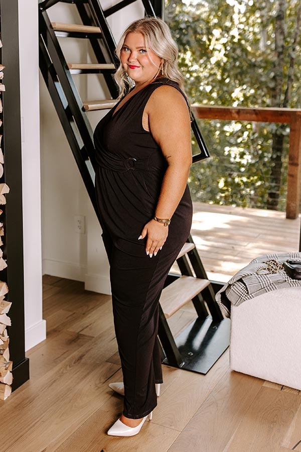 Impressions Cocktail Social Jumpsuit Curves