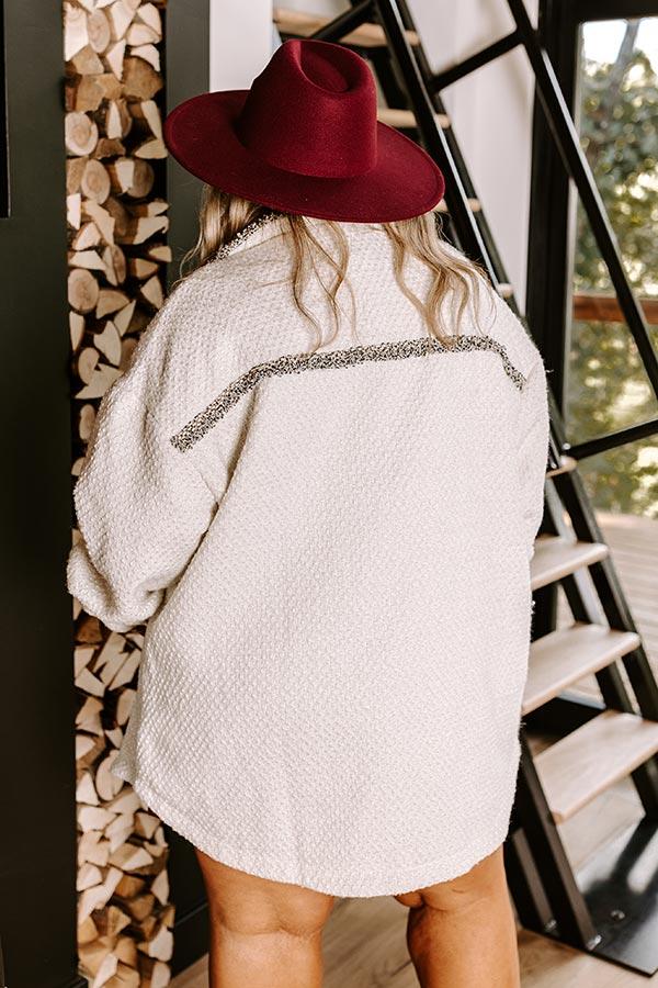 Impressions Comfy Glam Tweed Jacket Curves