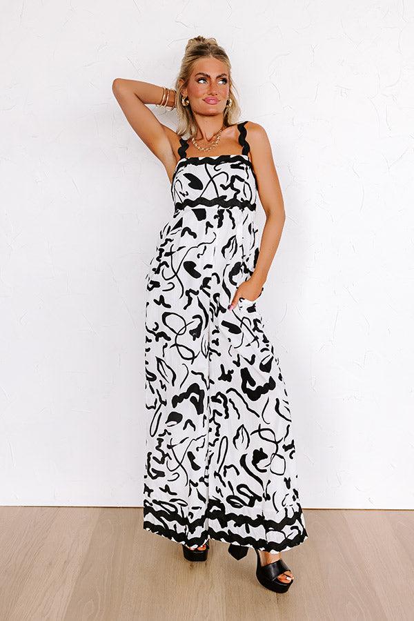 impressions Cool Capri Jumpsuit in White