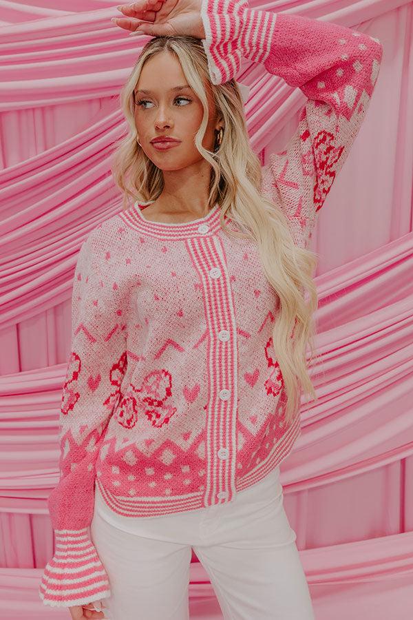 impressions Coquette Charm Knit Sweater