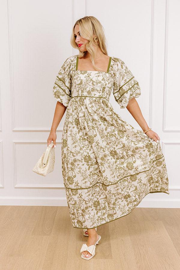 Impressions Cottage Bloom Floral Maxi Dress