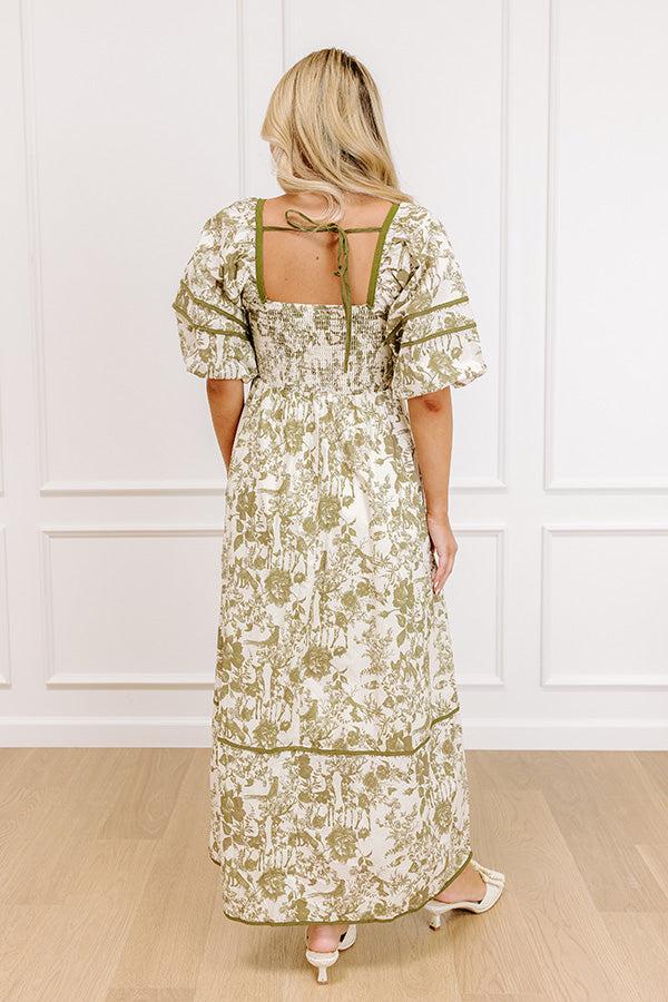 Impressions Cottage Bloom Floral Maxi Dress