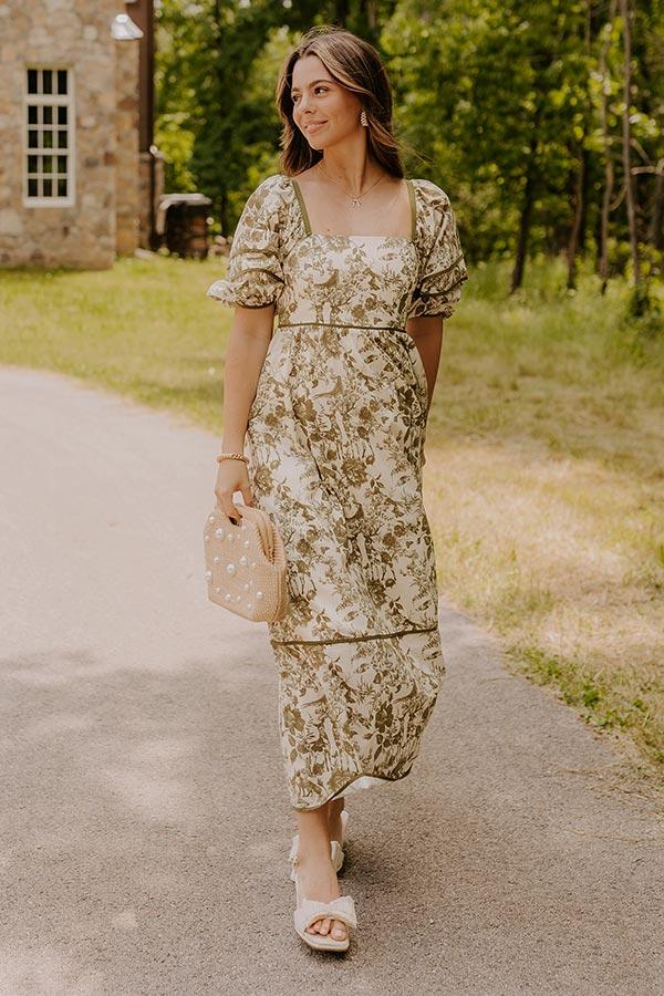 impressions Cottage Bloom Floral Maxi Dress