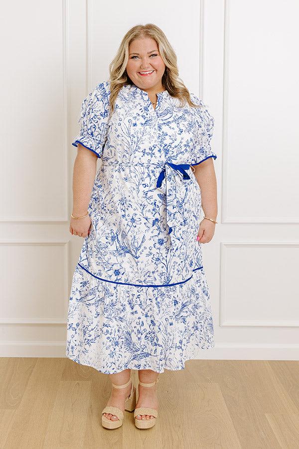Impressions Countryside Villa Floral Midi Dress