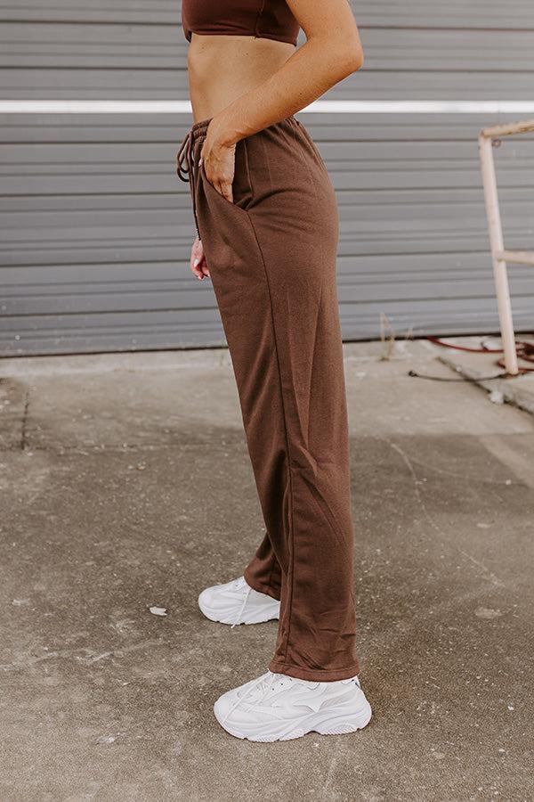 Impressions Coziest Place Pants In Chocolate