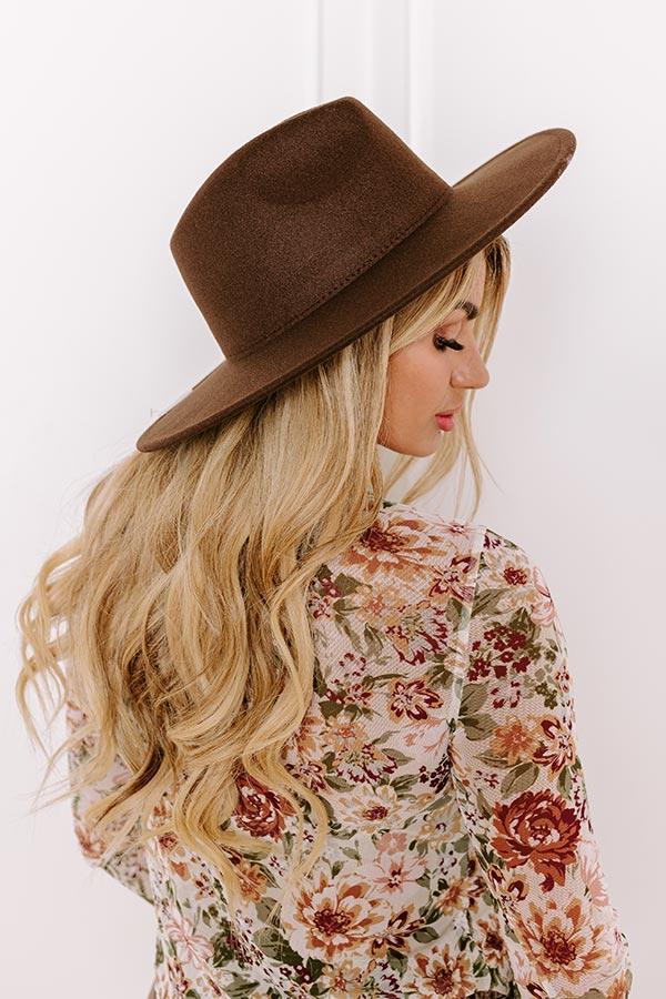 impressions Crisp Breeze Felt Fedora in Chestnut