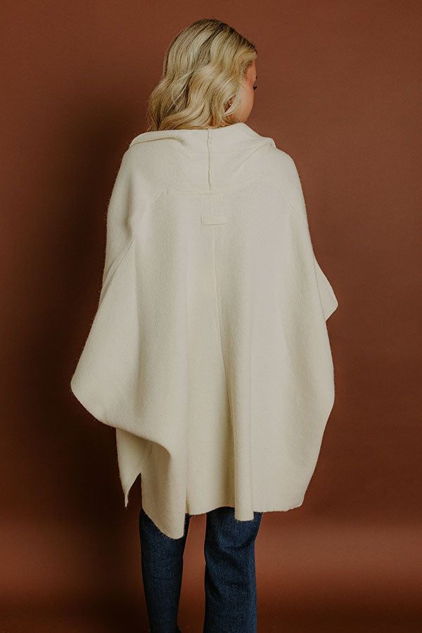 Impressions Cuddle Season Knit Cardigan In Cream