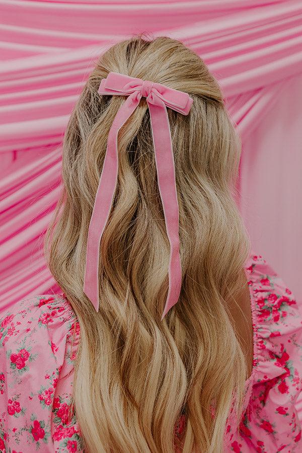 Impressions Cue The Charm Velvet Bow Hair Clip