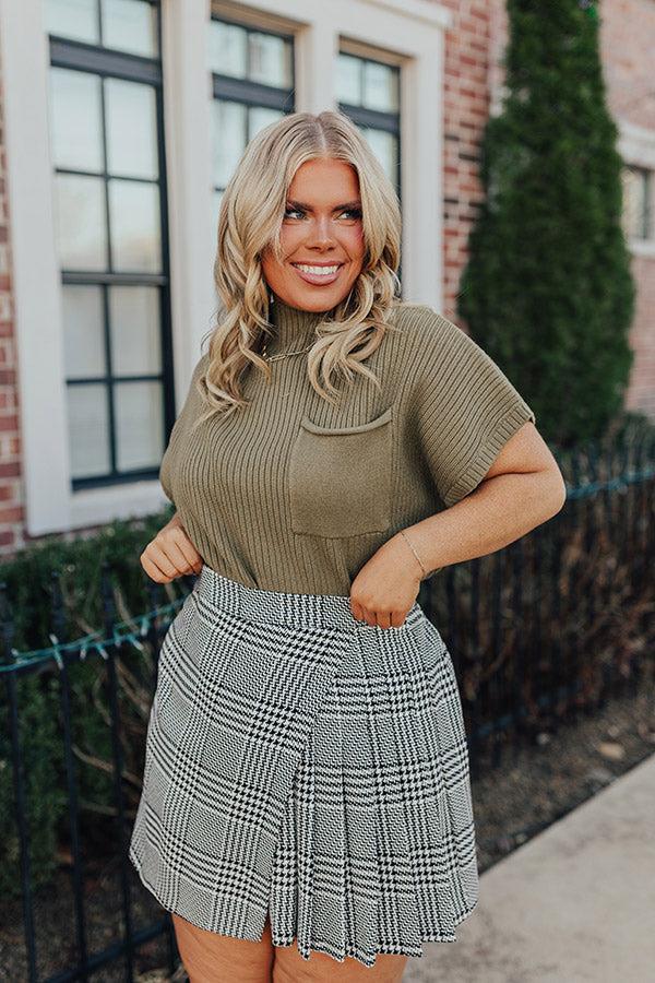 Impressions Dare To Dream Houndstooth Skort Curves