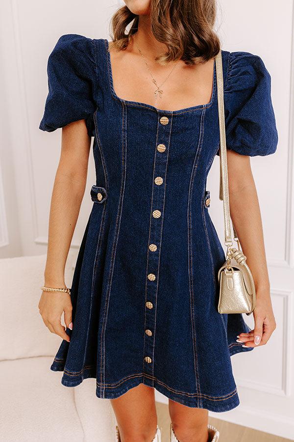 Impressions Darling Gaze Denim Mini Dress