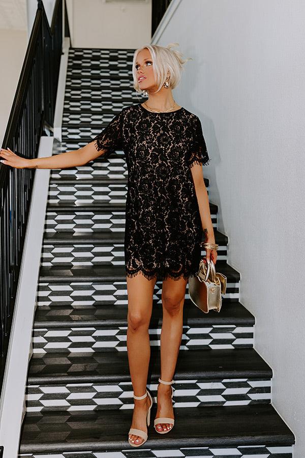 impressions Dearest Memory Lace Dress in Black