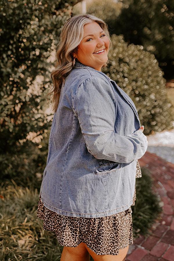 Impressions Dreaming Of Soho Denim Blazer Curves