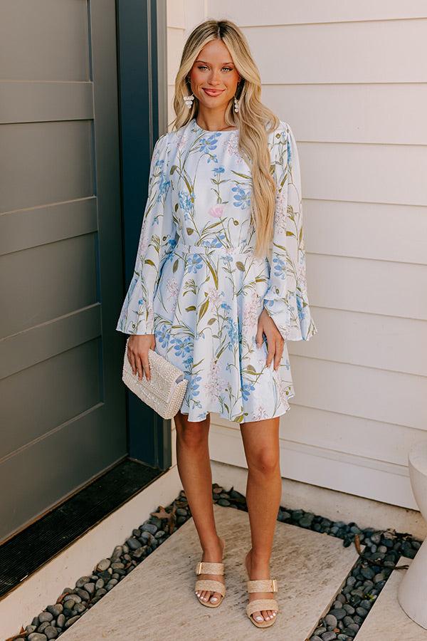impressions Dreamy Gardens Floral Mini Dress