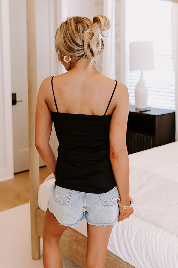 Impressions Easily Layered Seamless Cami In Black