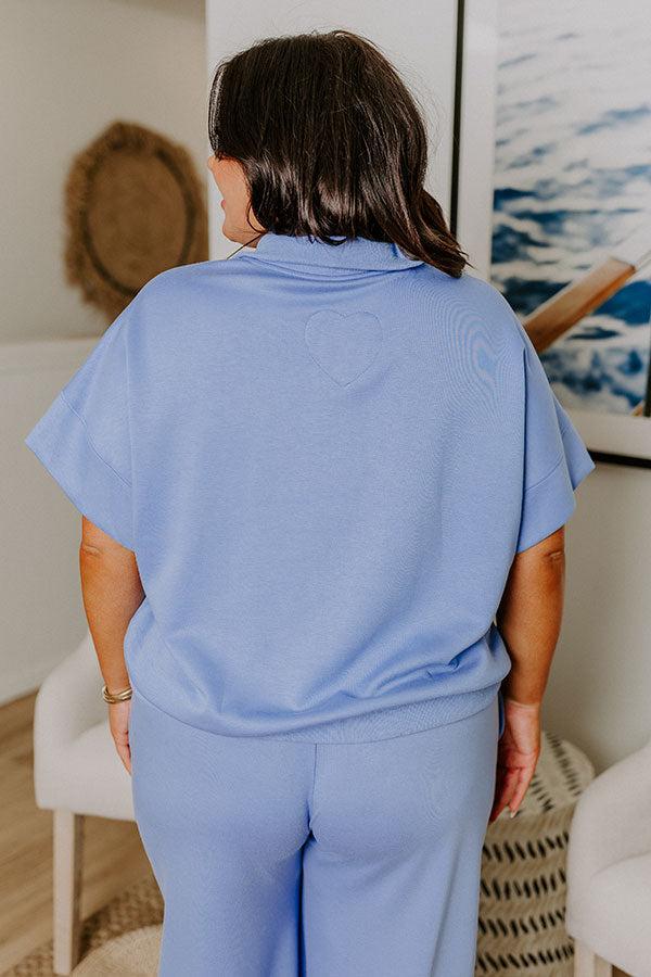 Impressions Easygoing Quarter Zip Top Curves