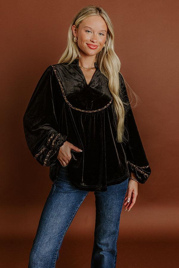 impressions Enchanting Evening Velvet Top