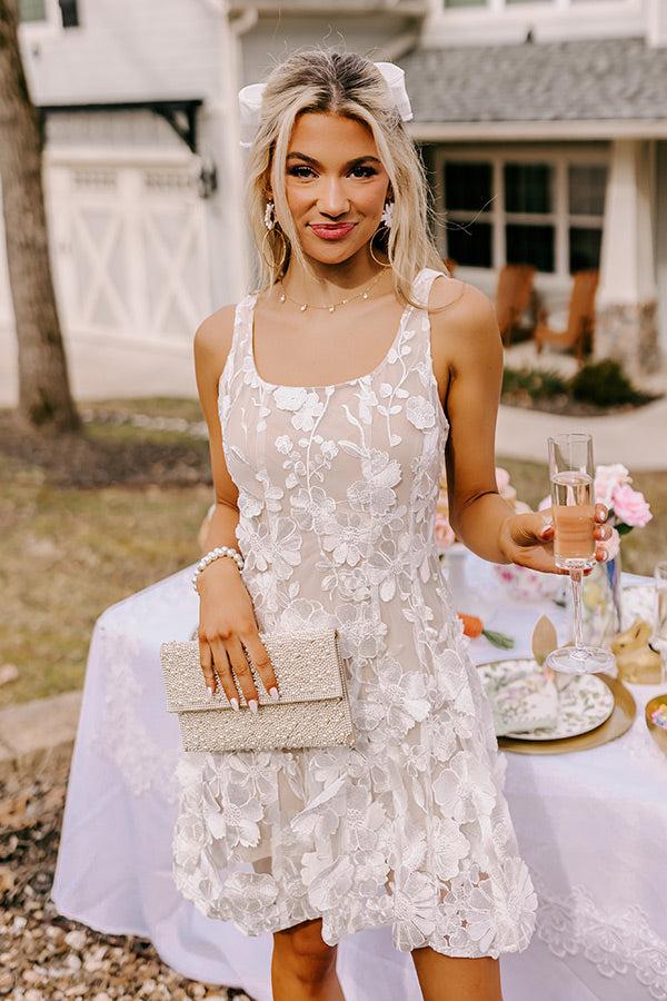 impressions Endless Love Embroidered Mini Dress