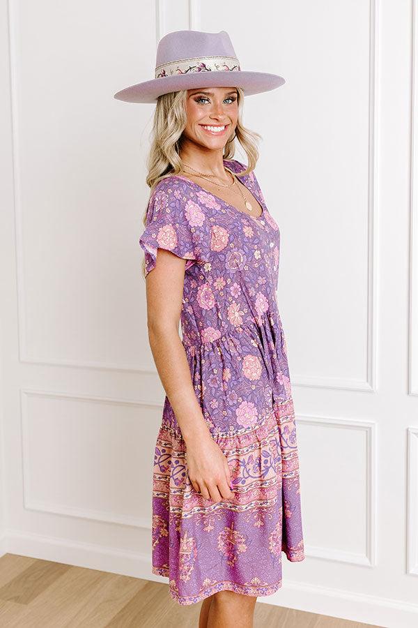 Impressions English Garden Floral Mini Dress