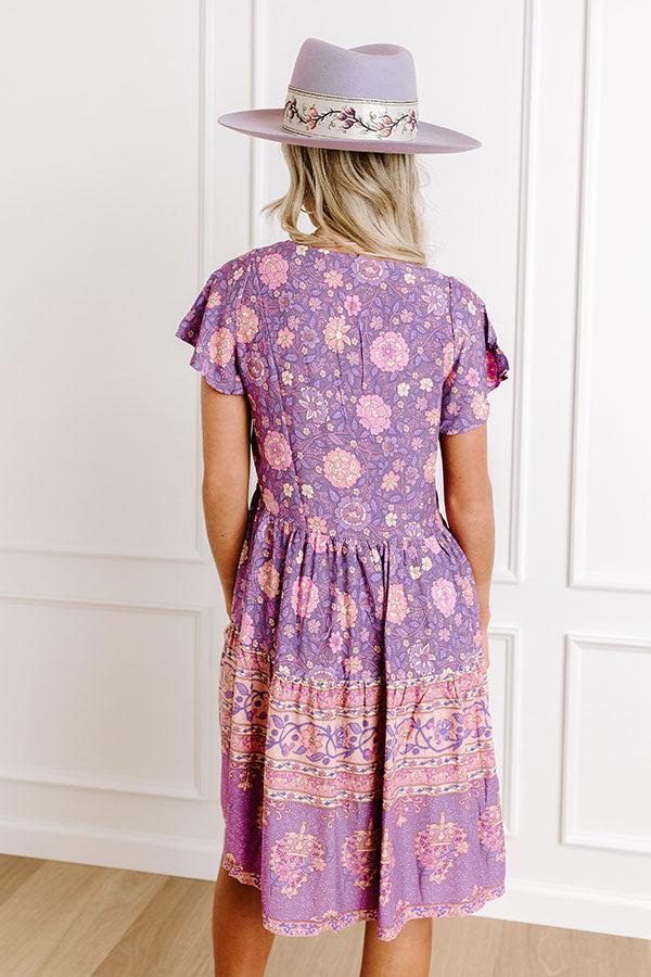 Impressions English Garden Floral Mini Dress