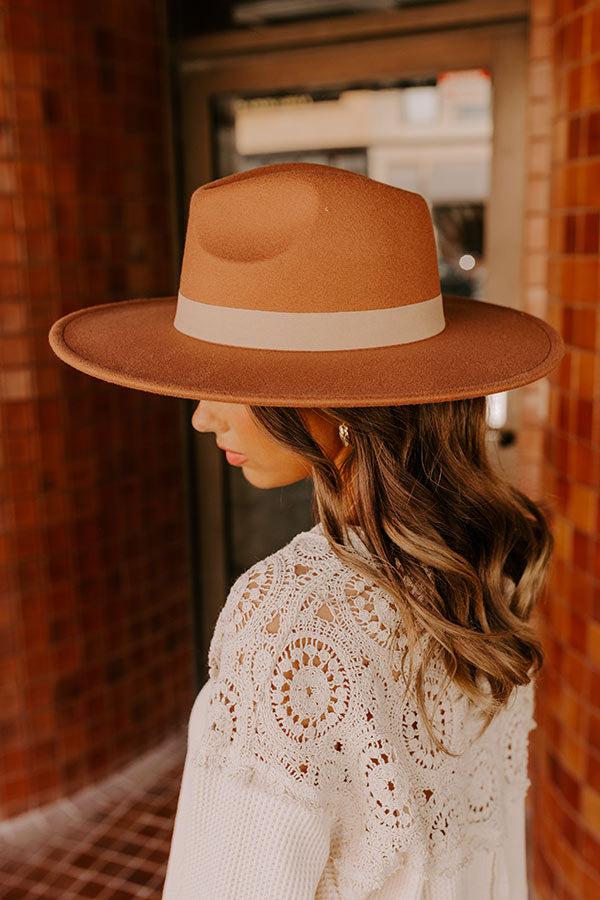 Impressions Fall Vibes Felt Fedora In Rust
