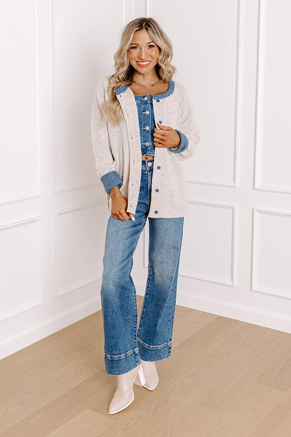 Impressions Falling Leaves Knit Cardigan