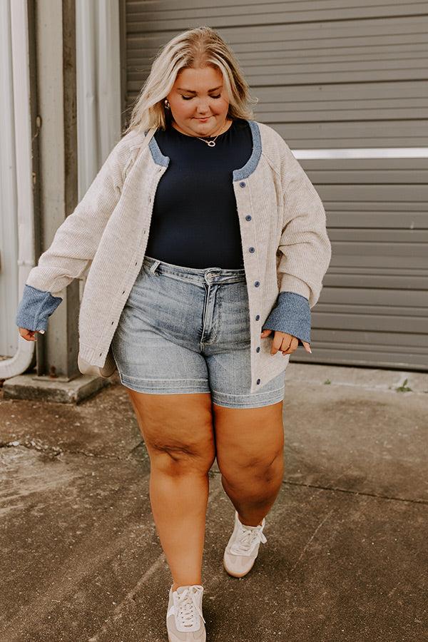 impressions Falling Leaves Knit Cardigan Curves