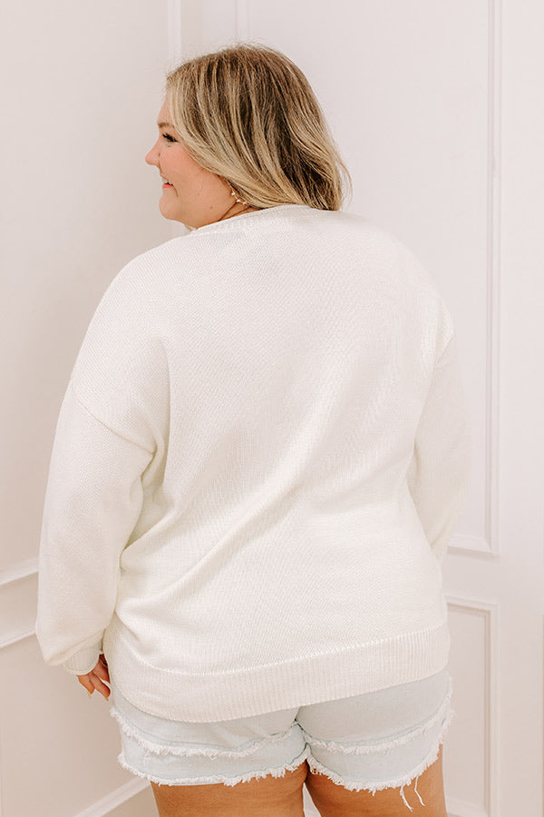 Impressions Feelin' Spritzy Knit Sweater Curves