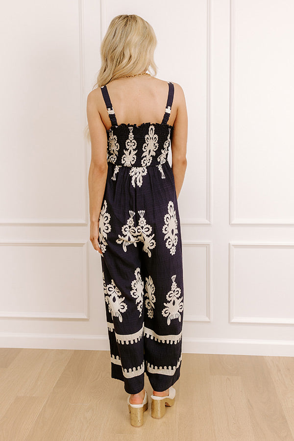 Impressions Feeling Boho Wide Leg Jumpsuit