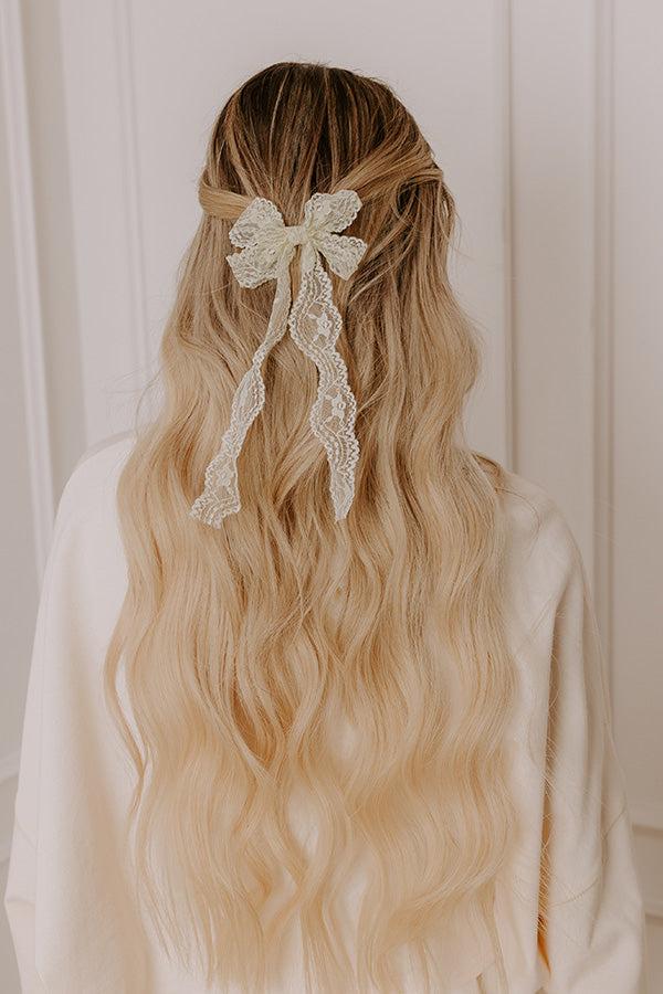 impressions Final Touch Lace Bow Hair Clip