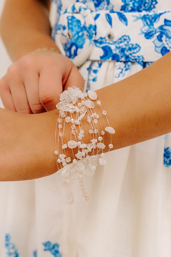 impressions Final Touch Layered Bracelet in White