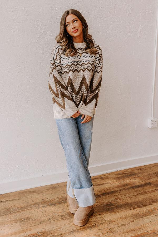 Impressions Fireside S'mores Knit Sweater