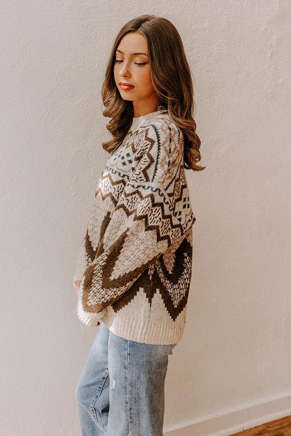 Impressions Fireside S'mores Knit Sweater