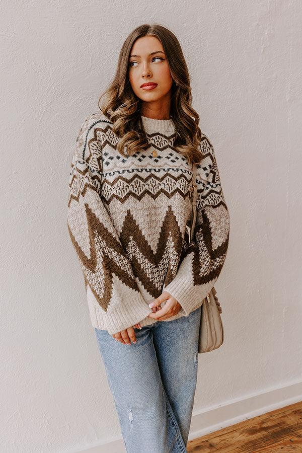 impressions Fireside S'mores Knit Sweater