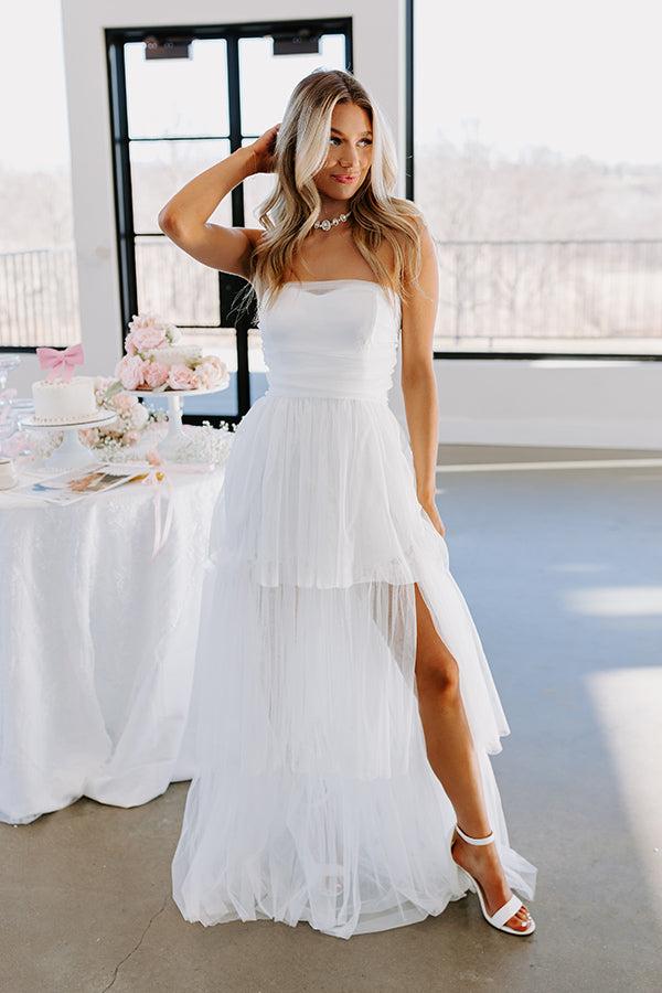 Impressions First Kiss Moment Tiered Maxi Dress