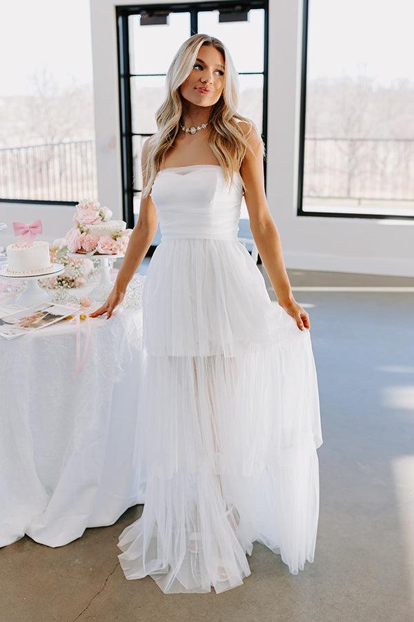 Impressions First Kiss Moment Tiered Maxi Dress