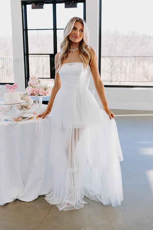impressions First Kiss Moment Tiered Maxi Dress