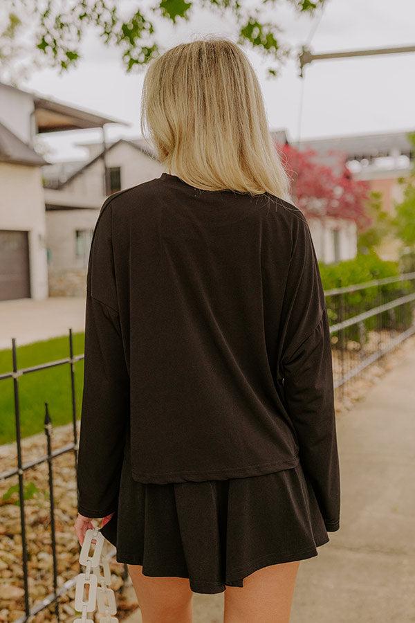 Impressions Flight Plans Knit Tee In Black