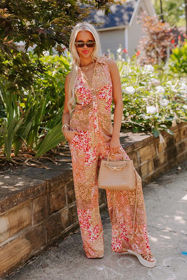 Impressions Flirtatious Flair Wide Leg Jumpsuit