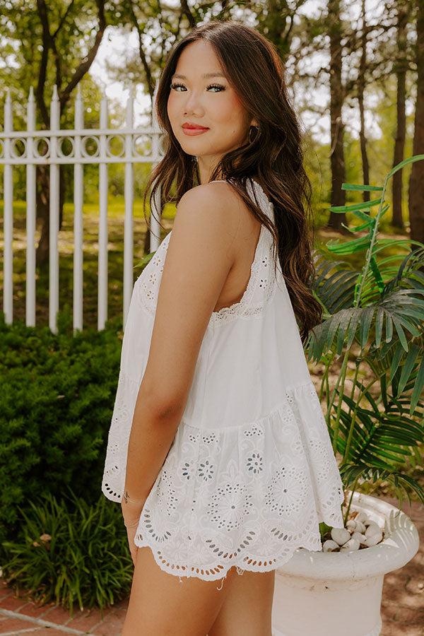 Impressions Floating On Cloud Nine Eyelet Top