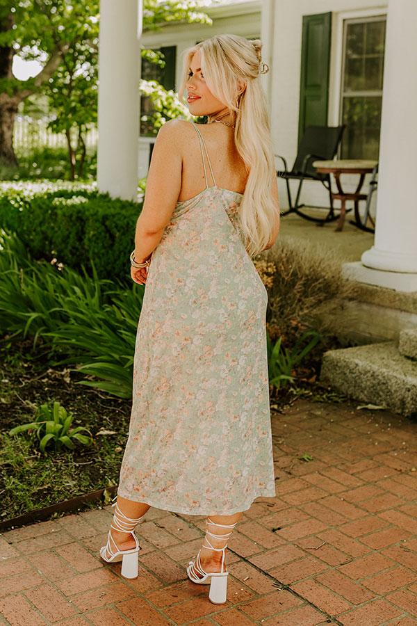 Impressions Floral Aroma Mesh Midi Curves