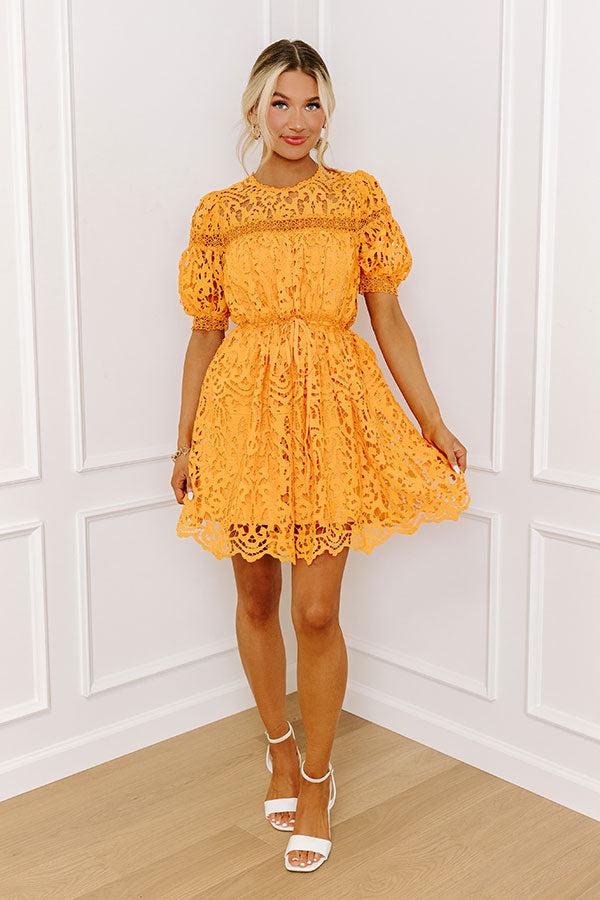 impressions Forever Chic Crochet Mini Dress