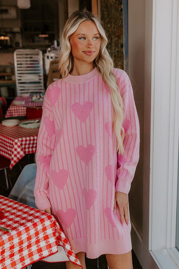 Impressions Full Of Love Knit Sweater Dress