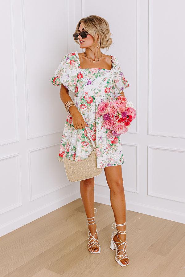 impressions Garden Bliss Eyelet Mini Dress