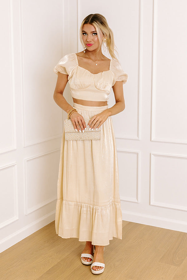 Impressions Grace And Glamour Crop Top