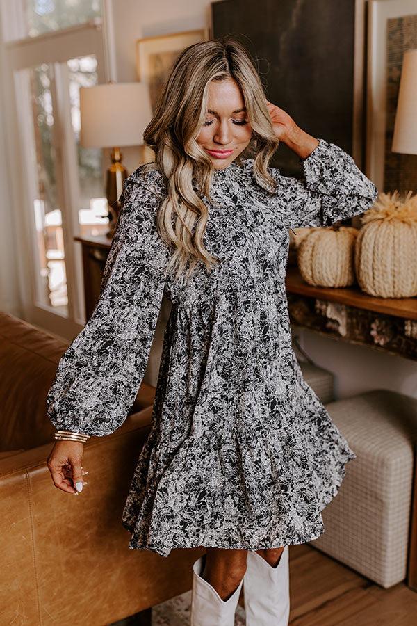 impressions Graceful Reflections Floral Mini Dress