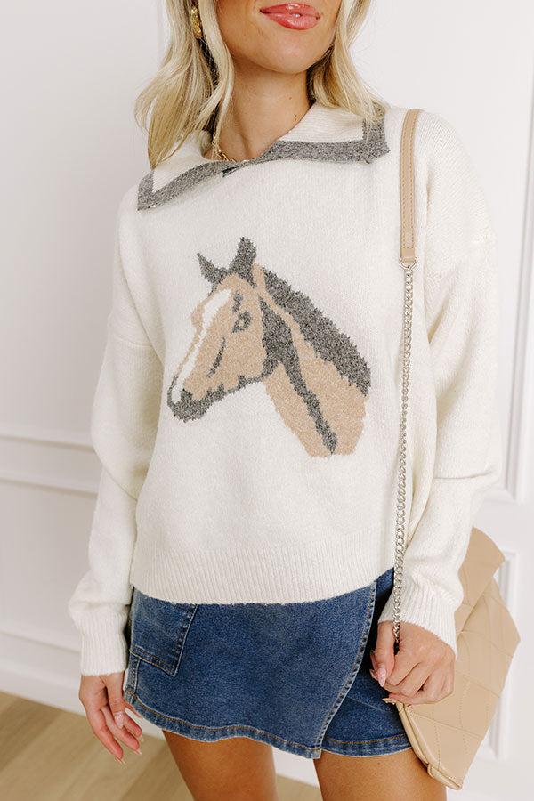 Impressions Hay Girl Knit Sweater