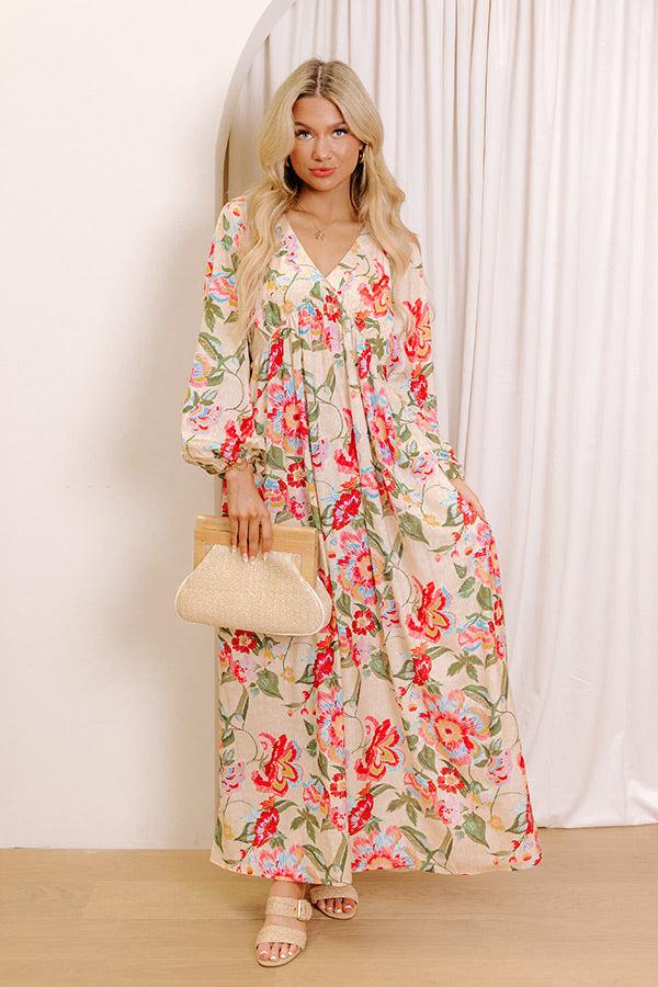 impressions Hibiscus Daydream Maxi Dress