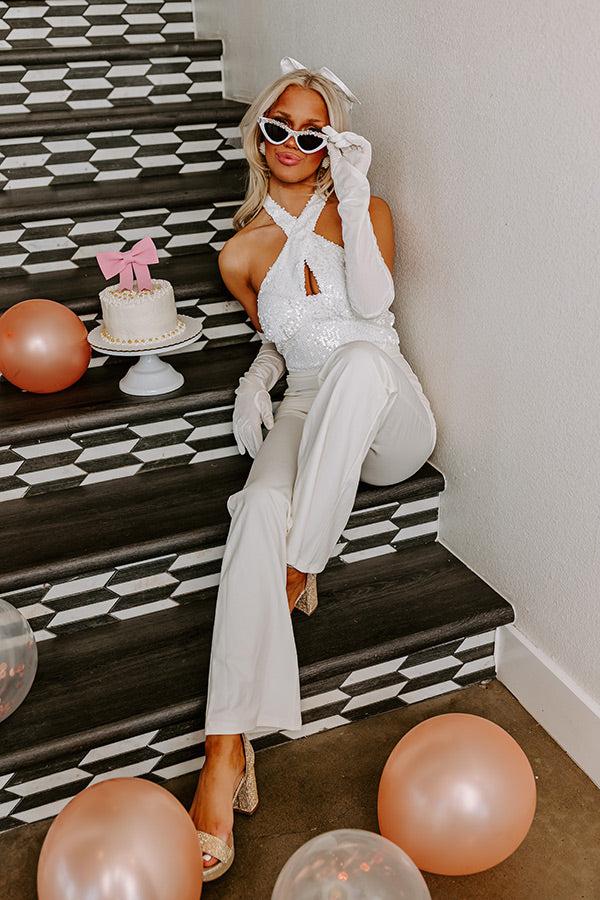 impressions Invitation Only Sequins Jumpsuit