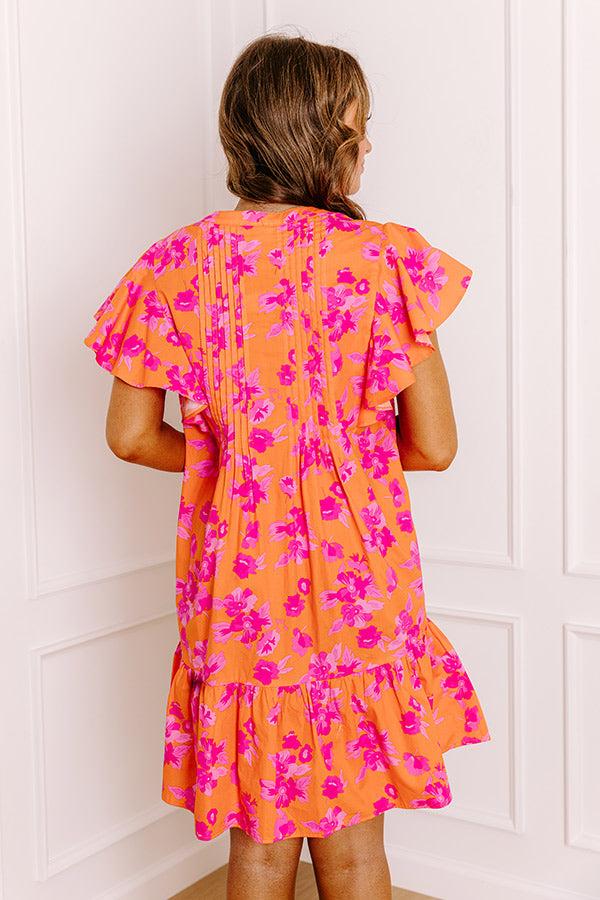 Impressions Island Glow Floral Mini Dress